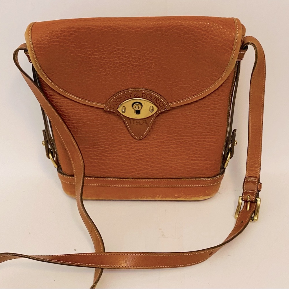 RARE Vintage Dooney & Bourke Leather Crossbody Bag